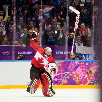 2014-02-20, OLYMPISCHE WINTERSPIELE SOTSCHI, FINALSIEG, DIE KANADISCHE TORHÜTERIN SHANNON SZABADOS